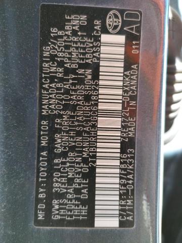 Photo 10 from auction – 2016 TOYOTA COROLLA L with VIN 2T1BURHE3GC618625