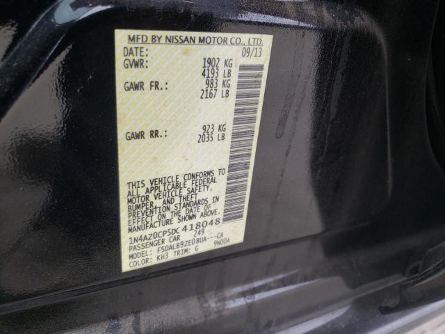 Photo 10 from auction – 2013 NISSAN LEAF S with VIN 1N4AZ0CP5DC418048