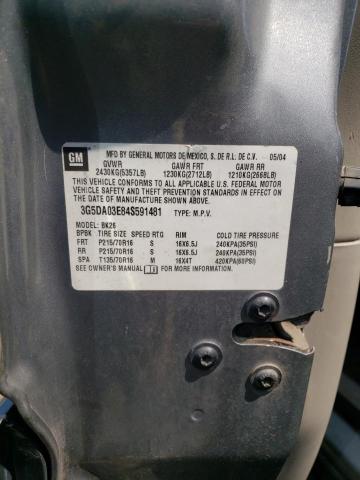 Photo 10 from auction – 2004 BUICK RENDEZVOUS with VIN 3G5DA03E84S591481