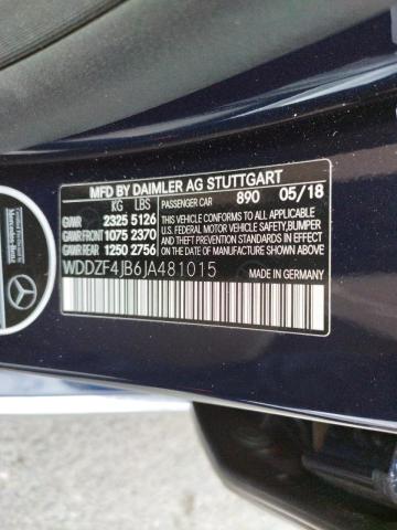 Photo 10 from auction – 2018 MERCEDES-BENZ E 300 with VIN WDDZF4JB6JA481015