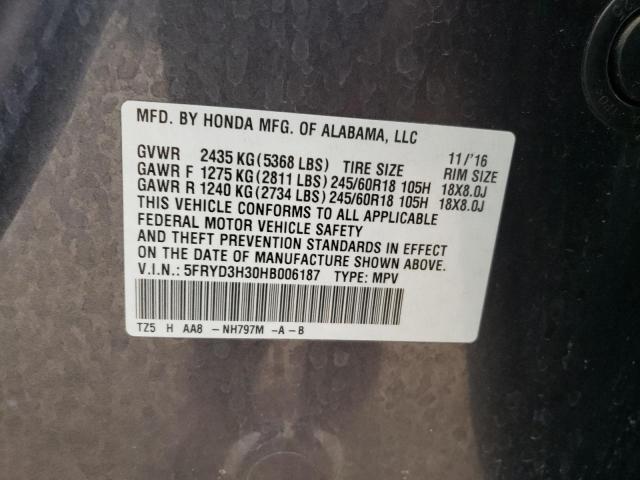 Photo 10 from auction – 2017 ACURA MDX with VIN 5FRYD3H30HB006187