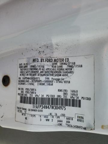 Photo 10 from auction – 2007 FORD FOCUS ZX4 with VIN 1FAFP34N47W304975