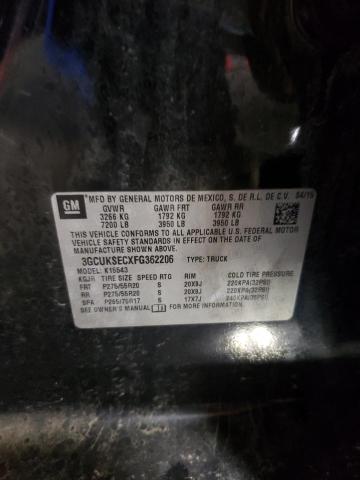 Photo 10 from auction – 2015 CHEVROLET SILVERADO with VIN 3GCUKSECXFG362206