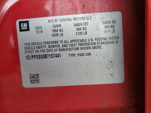 Photo 10 from auction – 2011 CHEVROLET CRUZE LT with VIN 1G1PF5S90B7157441