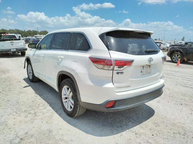 Photo 3 from auction – 2015 TOYOTA HIGHLANDER with VIN 5TDZARFH1FS016820