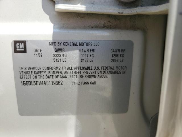 Photo 10 from auction – 2010 CADILLAC CTS PERFOR with VIN 1G6DL5EV4A0119362
