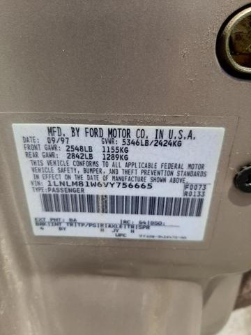 Photo 10 from auction – 1997 LINCOLN TOWN CAR E with VIN 1LNLM81W6VY756665