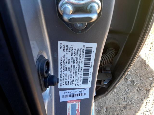 Photo 10 from auction – 2018 HONDA CIVIC EX with VIN 2HGFC2F72JH538781