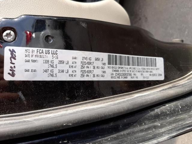 Photo 10 from auction – 2016 DODGE GRAND CARA with VIN 2C4RDGCG6GR357602