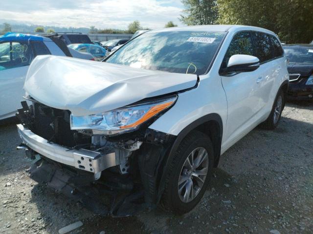 Photo 2 from auction – 2014 TOYOTA HIGHLANDER with VIN 5TDBKRFH2ES062136