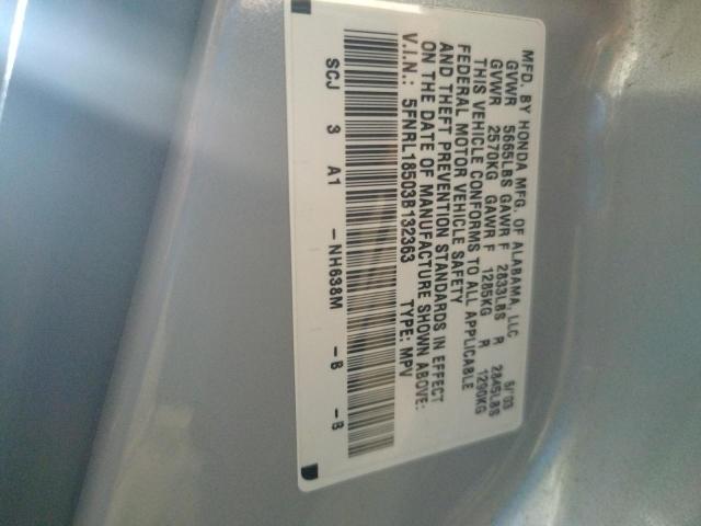 Photo 10 from auction – 2003 HONDA ODYSSEY LX with VIN 5FNRL18503B132363