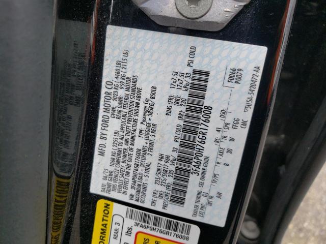 Photo 10 from auction – 2016 FORD FUSION SE with VIN 3FA6P0H76GR176008