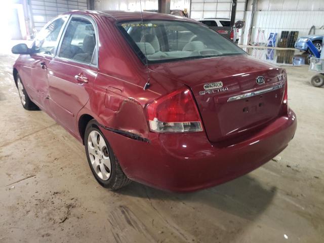 Photo 3 from auction – 2009 KIA SPECTRA EX with VIN KNAFE221995600879