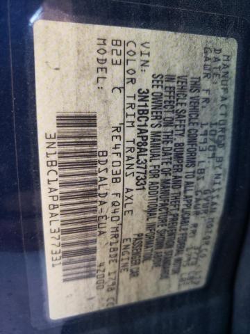 Photo 10 from auction – 2010 NISSAN VERSA S with VIN 3N1BC1AP8AL377331
