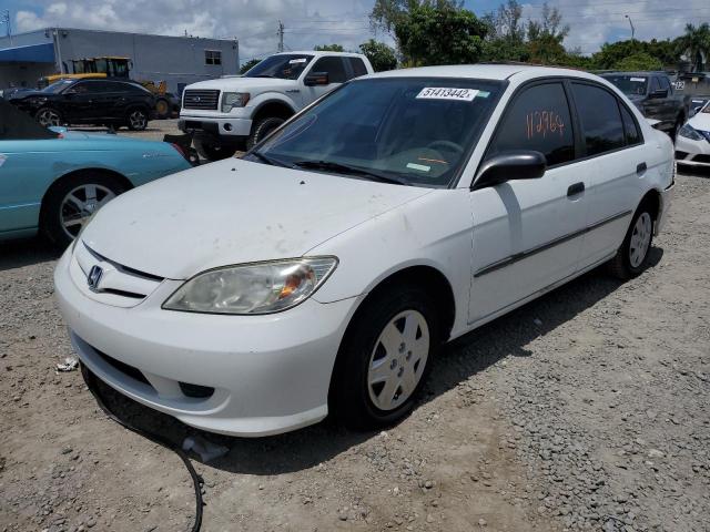 Photo 2 from auction – 2005 HONDA CIVIC with VIN 2HGES16335H516042