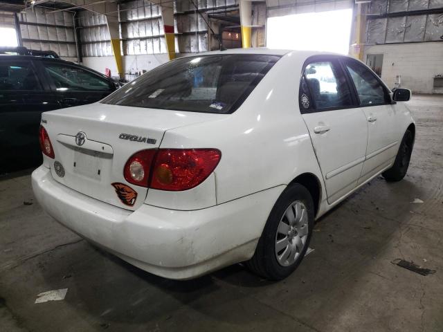 Photo 4 from auction – 2004 TOYOTA COROLLA CE with VIN 1NXBR38EX4Z272128