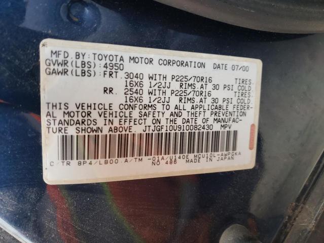 Photo 10 from auction – 2001 LEXUS RX 300 with VIN JTJGF10U910082430