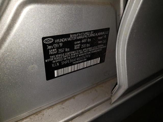 Photo 10 from auction – 2019 HYUNDAI SONATA LIM with VIN 5NPE34AF4KH767976