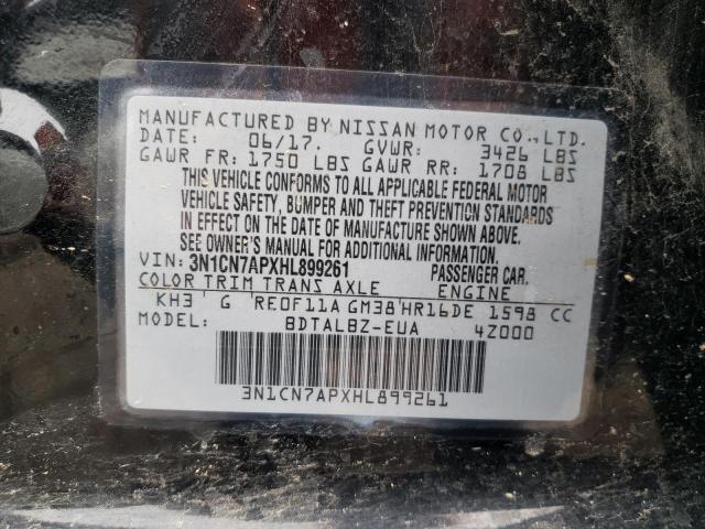Photo 10 from auction – 2017 NISSAN VERSA S with VIN 3N1CN7APXHL899261