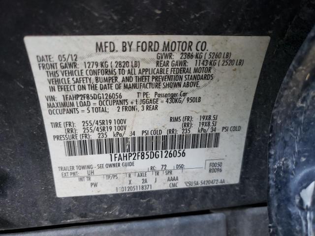 Photo 10 from auction – 2013 FORD TAURUS LIM with VIN 1FAHP2F85DG126056