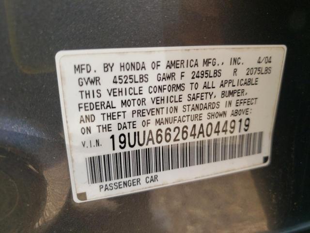 Photo 10 from auction – 2004 ACURA TL with VIN 19UUA66264A044919