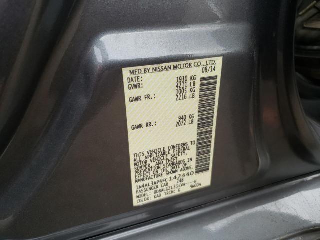 Photo 10 from auction – 2015 NISSAN ALTIMA 2.5 with VIN 1N4AL3AP4FC142440