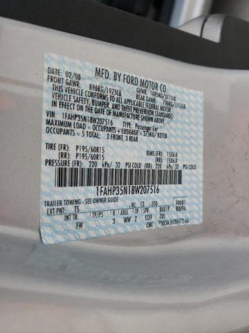 Photo 10 from auction – 2008 FORD FOCUS SE with VIN 1FAHP35N18W207516