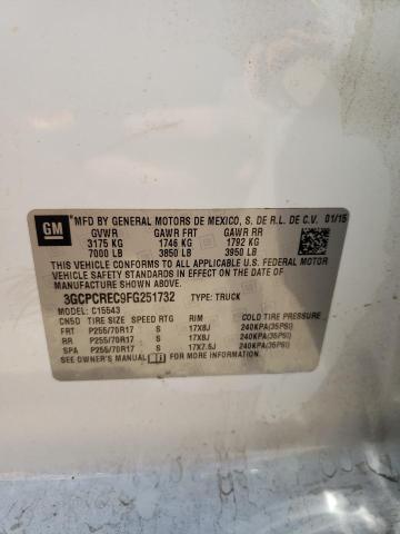 Photo 10 from auction – 2015 CHEVROLET SILVERADO with VIN 3GCPCREC9FG251732