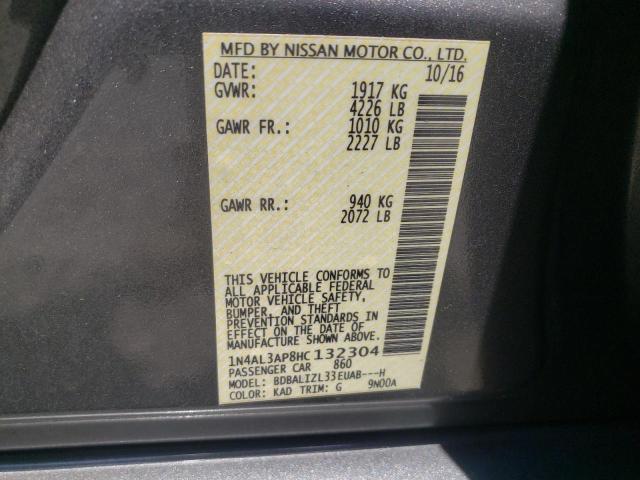 Photo 10 from auction – 2017 NISSAN ALTIMA 2.5 with VIN 1N4AL3AP8HC132304