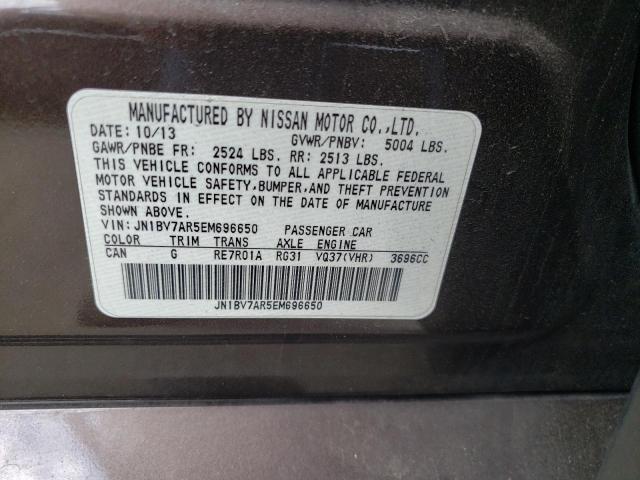 Photo 10 from auction – 2014 INFINITI Q50 BASE with VIN JN1BV7AR5EM696650