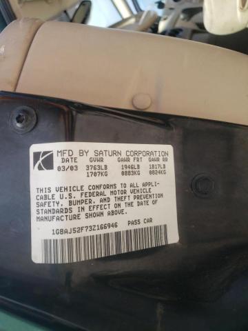 Photo 10 from auction – 2003 SATURN ION LEVEL with VIN 1G8AJ52F73Z166946