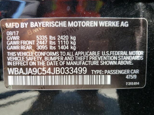 Photo 10 from auction – 2018 BMW 530E with VIN WBAJA9C54JB033499