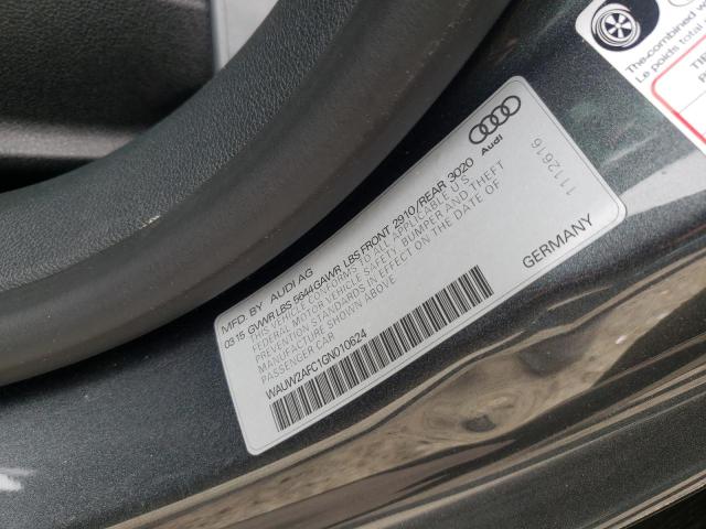 Photo 10 from auction – 2016 AUDI S7 PRESTIG with VIN WAUW2AFC1GN010624