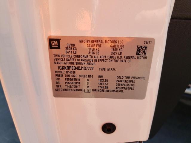 Photo 10 from auction – 2012 GMC ACADIA SLE with VIN 1GKKRPED4CJ137772