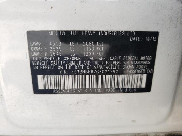 Photo 10 from auction – 2016 SUBARU LEGACY 2.5 with VIN 4S3BNBF67G3021292