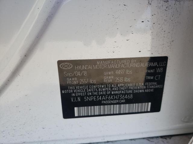 Photo 10 from auction – 2019 HYUNDAI SONATA LIM with VIN 5NPE34AF6KH736468