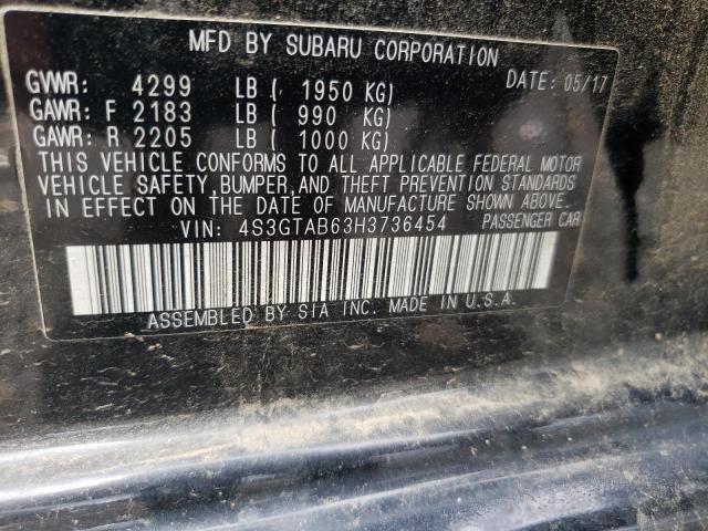Photo 10 from auction – 2017 SUBARU IMPREZA PR with VIN 4S3GTAB63H3736454