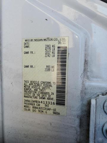 Photo 10 from auction – 2012 NISSAN ALTIMA BAS with VIN 1N4AL2AP8CN413316