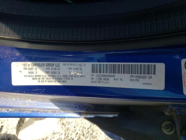Photo 10 from auction – 2013 DODGE AVENGER SE with VIN 1C3CDZAB0DN590445