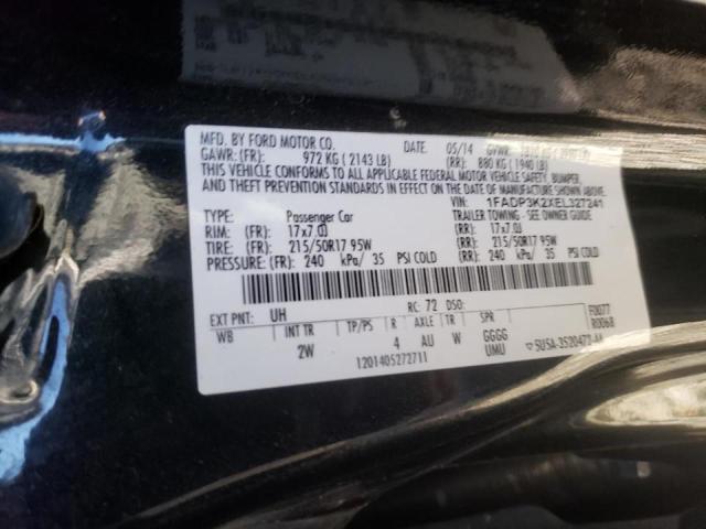Photo 10 from auction – 2014 FORD FOCUS SE with VIN 1FADP3K2XEL327241