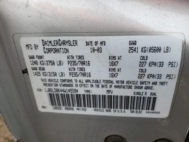 Photo 10 from auction – 2004 JEEP LIBERTY LI with VIN 1J8GL58K44W145594