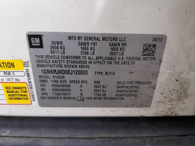 Photo 10 from auction – 2014 CHEVROLET TRAVERSE L with VIN 1GNKRJKD8EJ120920
