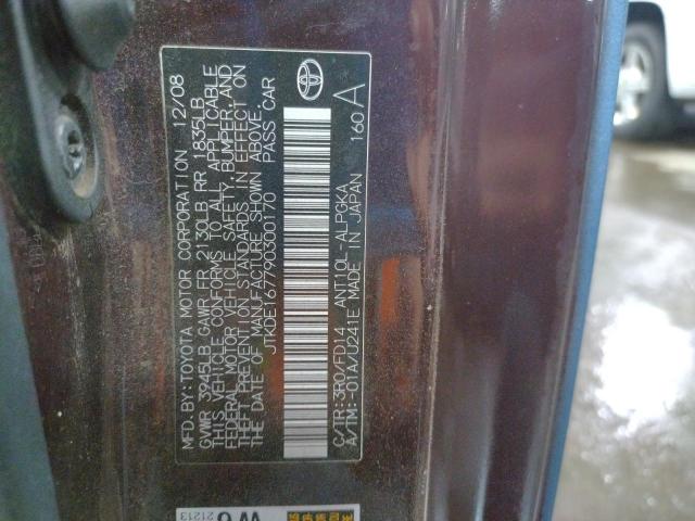 Photo 10 from auction – 2009 TOYOTA SCION TC with VIN JTKDE167790300170