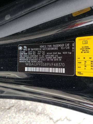 Photo 10 from auction – 2009 BMW 128 I with VIN WBAUP93589VF48370