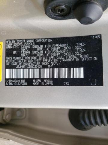 Photo 10 from auction – 2006 LEXUS RX 400 with VIN JTJHW31U360033438