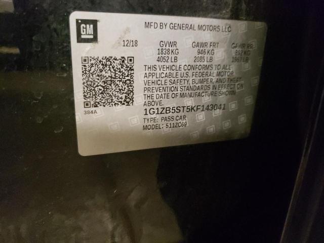 Photo 10 from auction – 2019 CHEVROLET MALIBU LS with VIN 1G1ZB5ST5KF143041