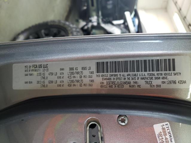 Photo 10 from auction – 2020 RAM 2500 POWER with VIN 3C6TR5EJ1LG104540