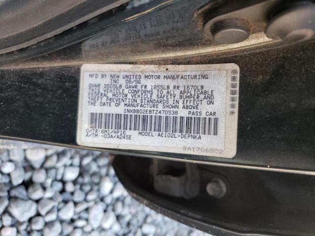 Photo 10 from auction – 1996 TOYOTA COROLLA DX with VIN 1NXBB02E8TZ470538