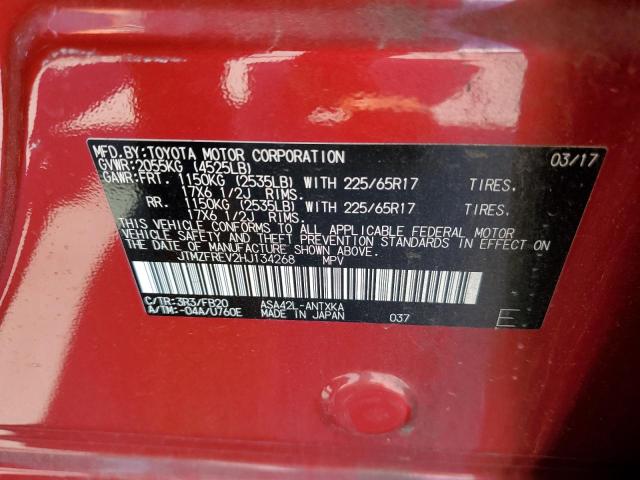 Photo 10 from auction – 2017 TOYOTA RAV4 with VIN JTMZFREV2HJ134268