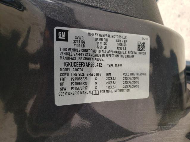 Photo 10 from auction – 2010 GMC YUKON DENA with VIN 1GKUCEEFXAR260412